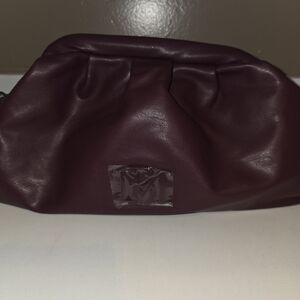 Badgley Mischka Deep Plum Clutch